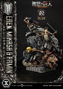 Attack on Titan Ultimate Premium Masterline Statue Eren, Mikasa, & Armin Deluxe Bonus Version 72 cm