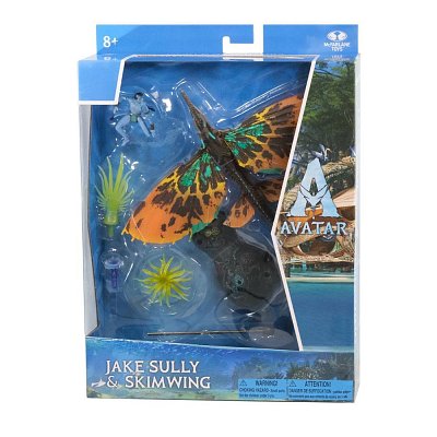 Avatar: The Way of Water Deluxe Large Action Figures Jake Sully & Skimwing