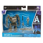 Avatar W.O.P Deluxe Medium Action Figures Amp Suit & Colonel Miles Quaritch