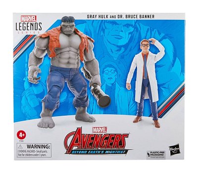 Avengers: Beyond Earth's Mightiest Marvel Legends Action Figures Gray Hulk & Dr. Bruce Banner 15 cm