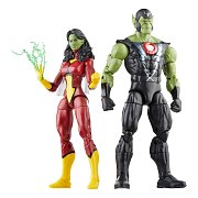 Avengers: Beyond Earth's Mightiest Marvel Legends Action Figures Skrull Queen & Super-Skrull 15 cm