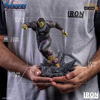 Avengers: Endgame BDS Art Scale Statue 1/10 Hulk Deluxe Ver. 22 cm --- DAMAGED PACKAGING