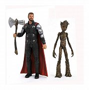 Avengers Infinity War Marvel Select Action Figures Thor & Groot 18 cm