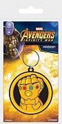 Avengers Infinity War gumová klíčenka  Infinity Gauntlet 6 cm