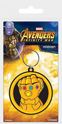 Avengers Infinity War gumová klíčenka  Infinity Gauntlet 6 cm