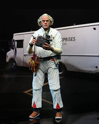 Sběratelská akční figurka Back to the Future Ultimate Doc Brown (1985) 18 cm