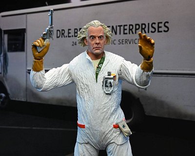 Sběratelská akční figurka Back to the Future Ultimate Doc Brown (1985) 18 cm
