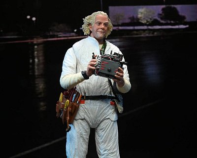 Sběratelská akční figurka Back to the Future Ultimate Doc Brown (1985) 18 cm