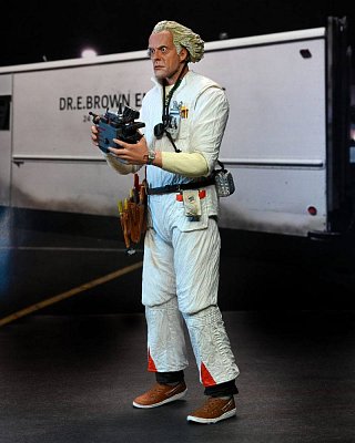 Sběratelská akční figurka Back to the Future Ultimate Doc Brown (1985) 18 cm