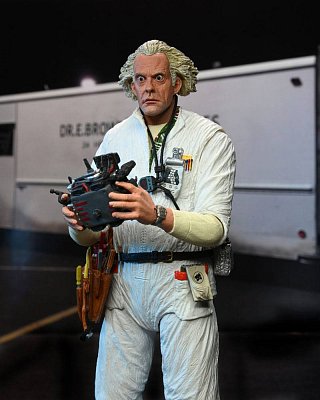 Sběratelská akční figurka Back to the Future Ultimate Doc Brown (1985) 18 cm