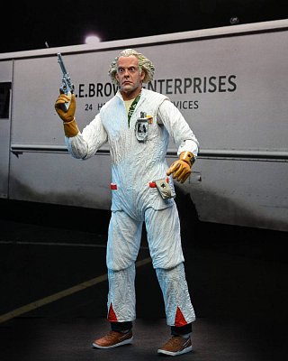 Sběratelská akční figurka Back to the Future Ultimate Doc Brown (1985) 18 cm