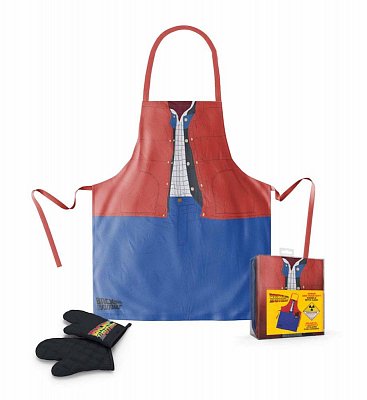 Back to the Future cooking apron with oven mitt Marty McFly