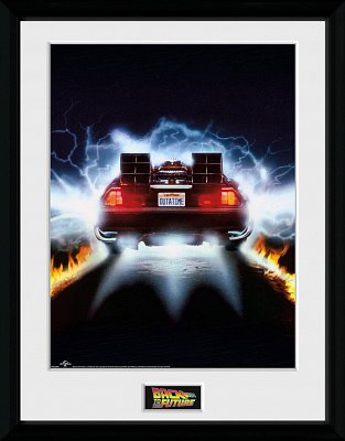 Back to the Future Zarámovaný plakát DeLorean 45 x 34 cm