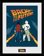 Back to the Future Zarámovaný Plakát Doc & Marty 45 x 34 cm