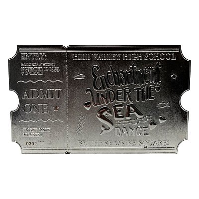 Back to the Future Replica Enchantment Under The Sea Ticket Limited Edition (silver plated)