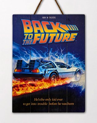 Back to the Future WoodArts 3D Dřevěná stěna Art DeLorean 30 x 40 cm