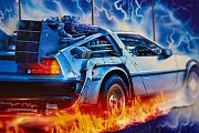 Back to the Future WoodArts 3D Dřevěná stěna Art DeLorean 30 x 40 cm