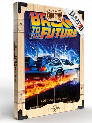 Back to the Future WoodArts 3D Dřevěná stěna Art DeLorean 30 x 40 cm