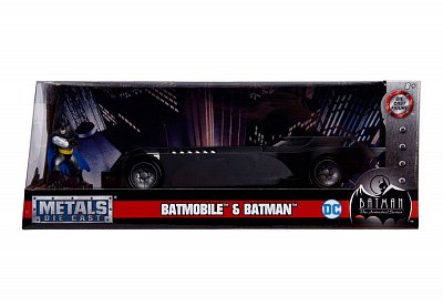 Batman Animated Series Metals Diecast Model 1/24 Batmobile with figure
