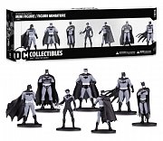 Batman Black & White PVC Minifigure 7-Pack Box Set #1 10 cm