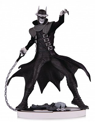 Černobílá socha Batmana The Batman Who Laughs 2. vydání 19 cm