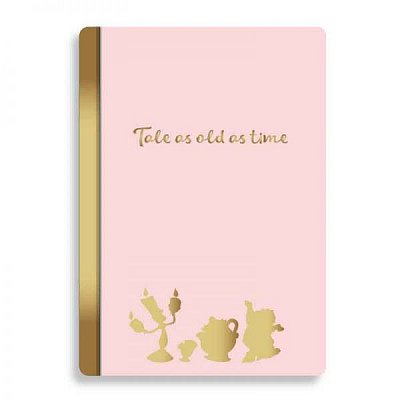 Beauty and the Beast A5 Notebook Floral Pink