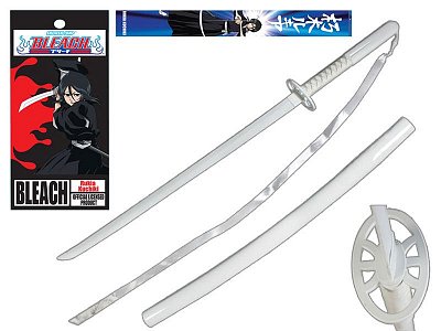 Bleach Rukia Bankai Sode no Shirayuki - Pěnový meč s dřevěnou rukojetí, 90 cm
