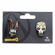 Borderlands Collectors Pins 2-Pack Bunny & Psycho Mask
