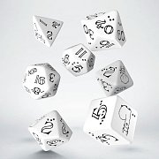 Bright Llama Dice Set White & Black (7)