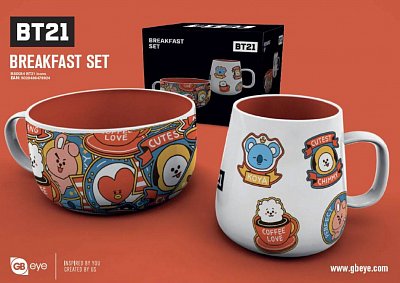 BT21 Breakfast Set Icons
