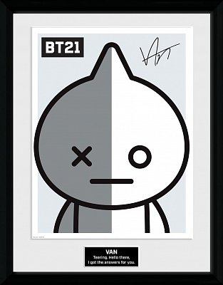 BT21 Framed Poster Van