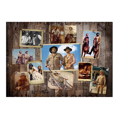 Bud Spencer & Terence Hill Jigsaw Puzzle Western Photo Wall (1000 pieces) --- DAMAGED PACKAGING