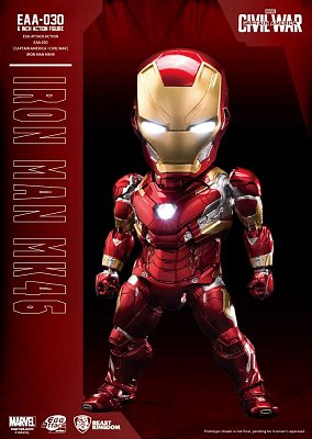 Captain America Civil War Egg Attack Action Figure Iron Man Mark XLVI 16 cm