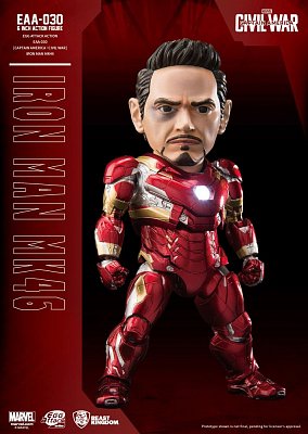 Captain America Civil War Egg Attack Action Figure Iron Man Mark XLVI 16 cm
