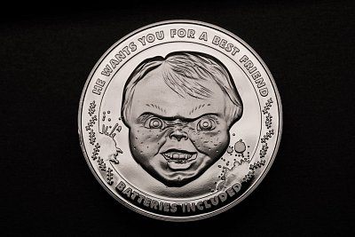 Child\'s Play Collectable Coin 25th Anniversary Chucky (silver plated)