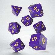 Classic RPG Runic Dice Set purple & yellow (7)