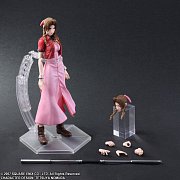 Crisis Core Final Fantasy VII Play Arts Kai Action Figure Aerith Gainsborough 25 cm