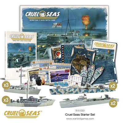 Cruel Seas Miniatures Game Starter Set Strike Fast, Strike Hard *English Version*