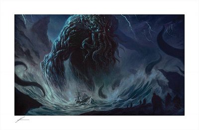 Cthulhu Umělecká reprodukce Cthulhu I od Richarda Luonga 46 x 70 cm - nerámováno