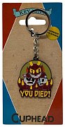 Cuphead Metal Keychain You Died! Limited Edition 4 cm