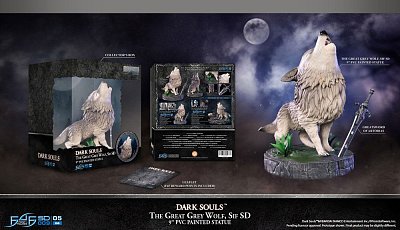 Dark Souls PVC SD Socha Velký šedý vlk Sif 22 cm - Poškozený obal