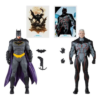 DC Collector Action Figures Pack of 2 Omega (Unmasked) & Batman (Bloody)(Gold Label) 18 cm