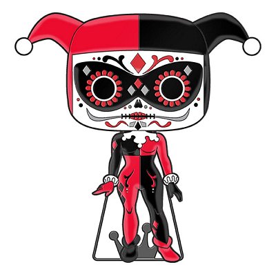 DC Comics DOTD Loungefly POP! Enamel Pin Harley Quinn (Glow-in-the-Dark) 10 cm