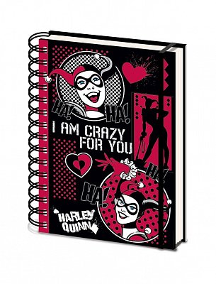 DC Comics Wiro Notebook A5 Harley Quinn I Am Crazy For You
