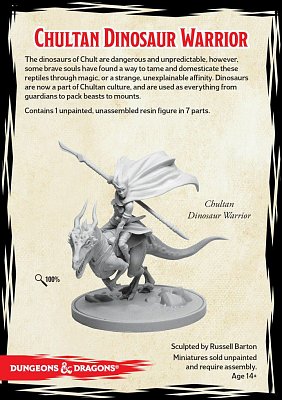D&D Collectors Series Miniatures Unpainted Miniature Tomb of Annihilation Chultan Dinosaur Warrior