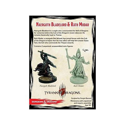 D&D Collectors Series Miniatures Unpainted Miniatures Naergoth Bladelord & Rath Modar