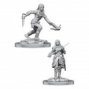 D&D Nolzur's Marvelous Miniatures Unpainted Miniatures 2-balení Half-elf Rogue Female Case (4)
