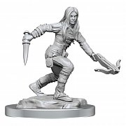 D&D Nolzur's Marvelous Miniatures Unpainted Miniatures 2-balení Half-elf Rogue Female Case (4)