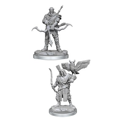 D&D Nolzur's Marvelous Miniatures Nenabarvené miniatury 2 balíčky Orc Ranger mužské pouzdro (4)