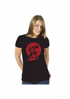 Deadpool Ladies T-Shirt Red Moon Samurai
